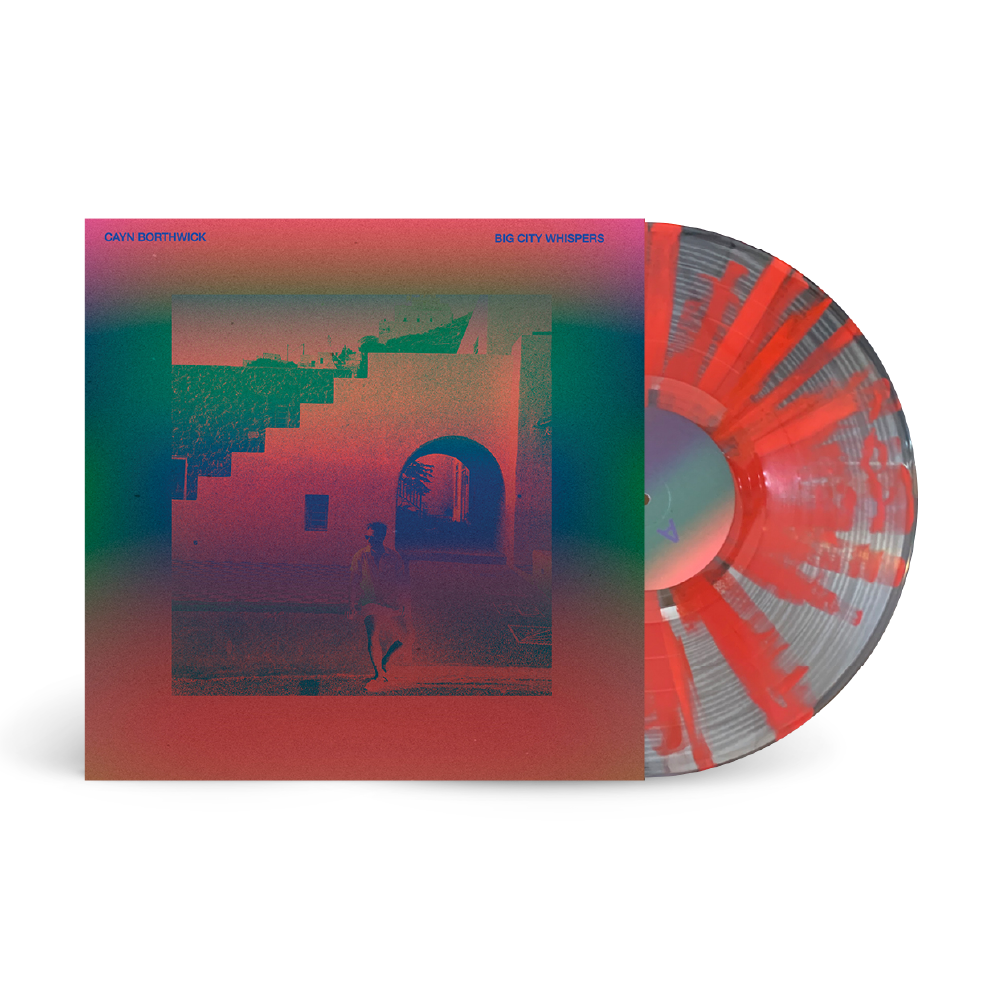 Cayn Borthwick / Big City Whispers LP Clear with Red Splatter Vinyl