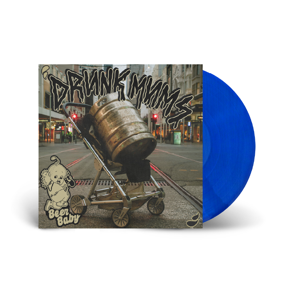 Drunk Mums / Beer Baby 12" Blue LP Vinyl