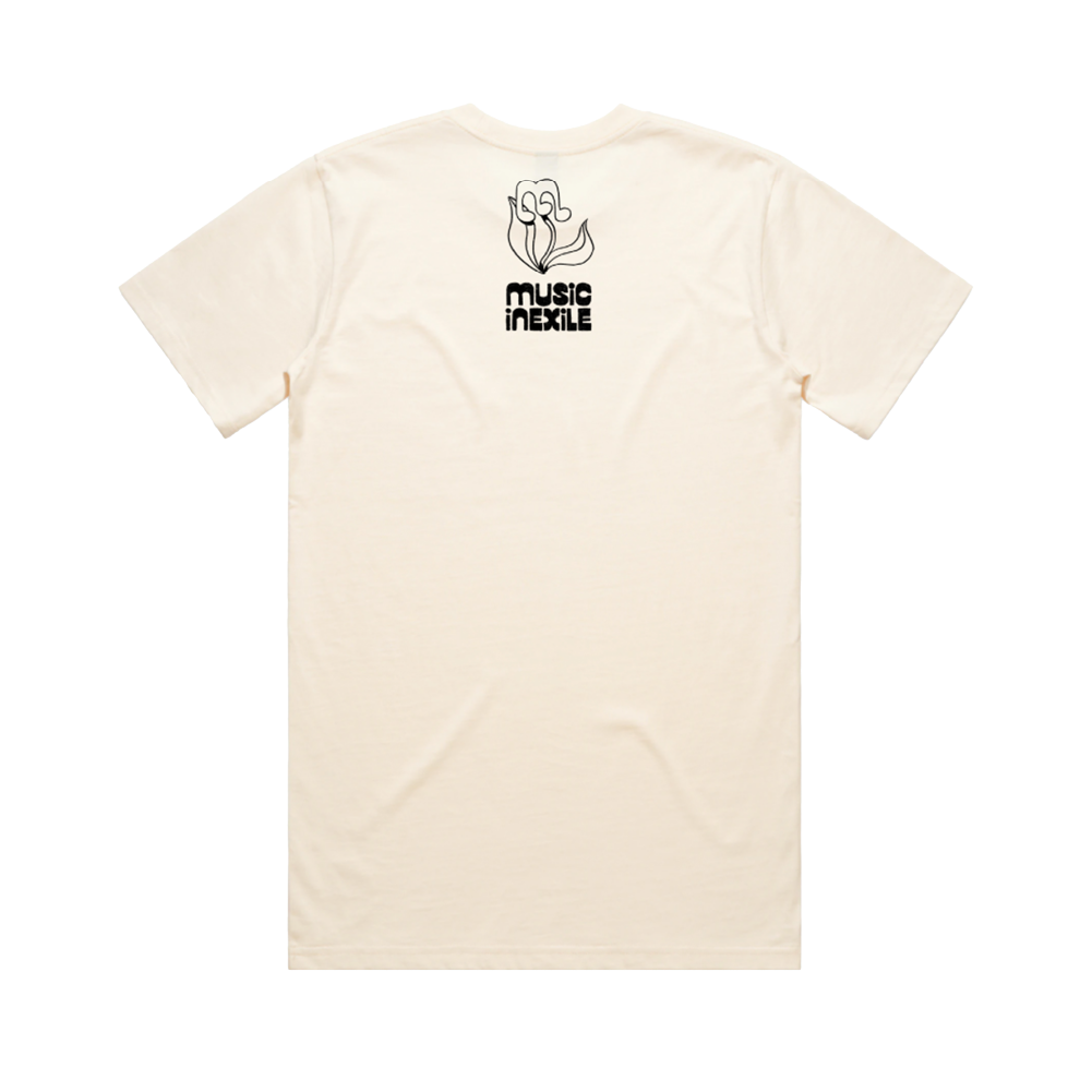 Music In Exile / Flowers Tee (Cream)