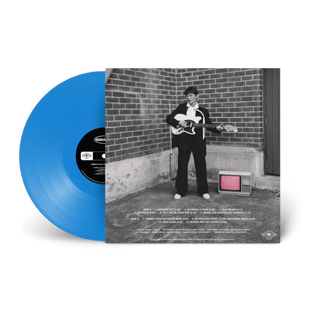 GIMMY / Things Look Different Now Bright Blue Vinyl