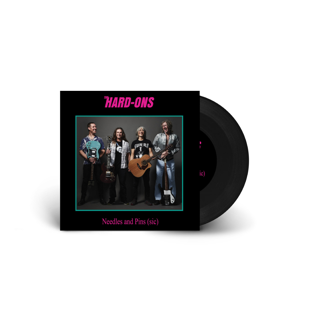 Hard Ons / Needles and Pins (sic) 7" Black Vinyl