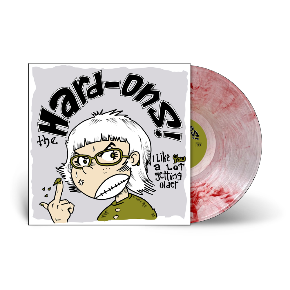 Hard-Ons / I Like You A Lot Getting Older LP Limited Edition Clear with Red Smoke Vinyl (Indie Record Store exclusive)