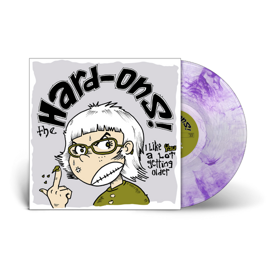 Hard-Ons / I Like You A Lot Getting Older LP Limited Edition Clear with Purple Smoke Vinyl