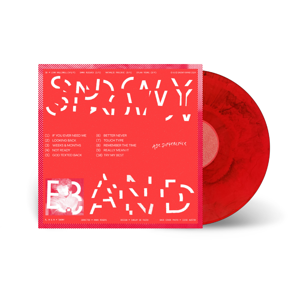 Snowy Band / Age Difference LP Regrind Red Vinyl