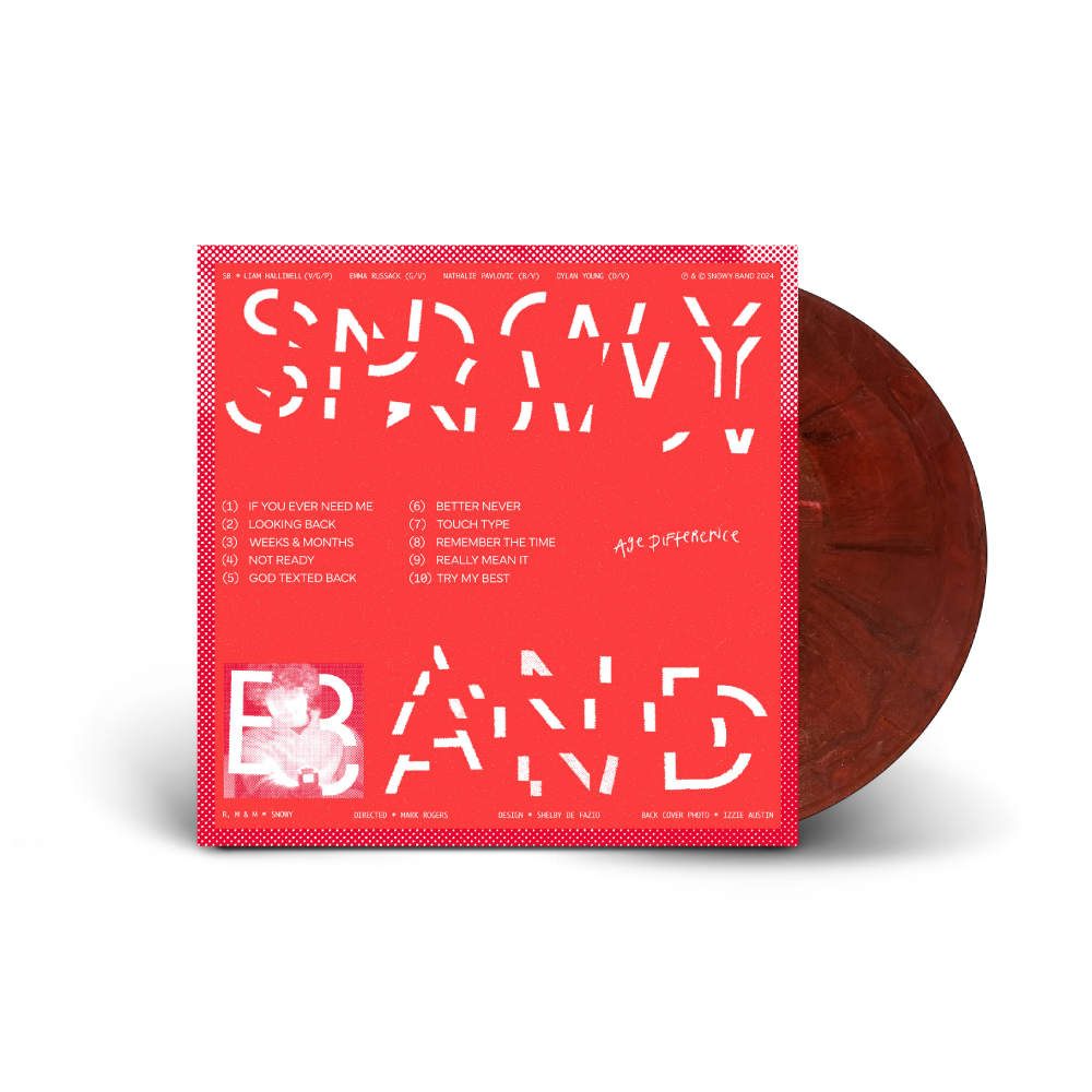 Snowy Band / Age Difference LP Regrind Maroon Vinyl